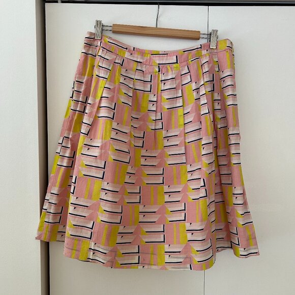 J. Crew "Saved by the Bell" Geometric Skirt - NWT - Picture 1 of 4